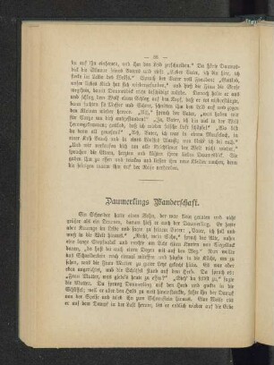 Daumerlings Wanderschaft.