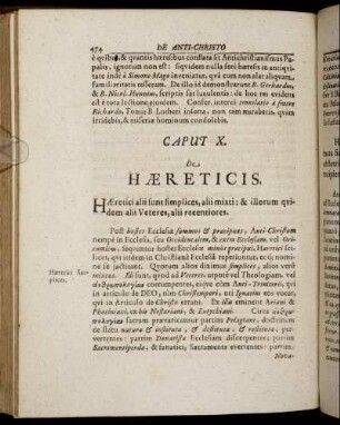 Caput X. De Hæreticis.