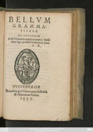 BELLVM || GRAMMA-||TICALE.|| ... ||