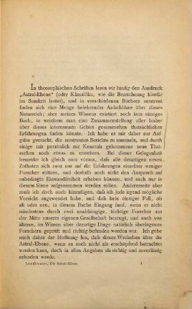 Die Astral-Ebene Aus dem Englischen übersetzt von A. S. Pieter