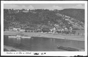 Diesbar. Diesbar und Löbsal - Elbe mit Dampfer