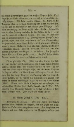 45. Kaiser Joseph I. (1705-1711)