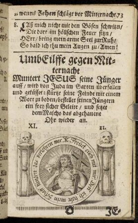 Umb Eilffe gegen Mitternacht