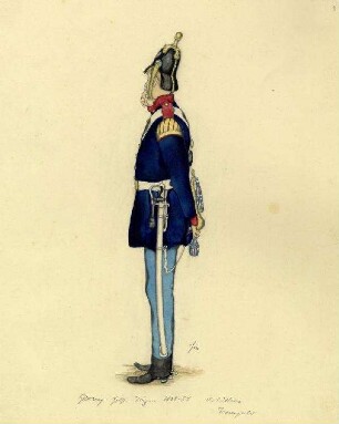 Uniformbild, Artillerietrompeter der Schleswig-Holsteinischen Armee