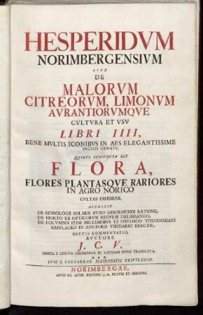 Hesperides Norimbergenses