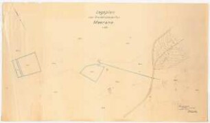 Kriegerehrenmal Meerane: Lageplan Vermessungskarte 1:500