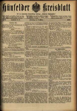 Ausgabe vom Donnerstag, den 12. Oktober 1916.