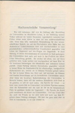 Hochansehnliche Versammlung!