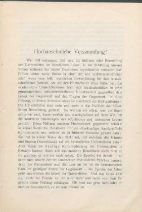 Hochansehnliche Versammlung!
