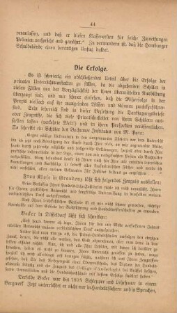 Die Erfolge