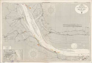 247 Nordsee; deutsche Küste. Die Elbe von Brunsbüttel bis Krautsand. Hafen von Glückstadt