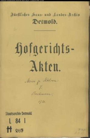 Hölsen, Meier zu gegen Konduktor Beckmann zu Ahmsen - Wollkauf