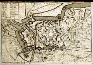 WHK 23 Österreichischer Sukzessionskrieg 1740-1748 bis zum Aachener Frieden: Plan von Charleroi, 1746