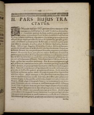 II. Pars Hujus Tractatus.