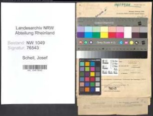 Entnazifizierung Josef Schell , geb. 10.01.1900 (Kassierer)
