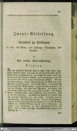 Zweyte Abtheilung