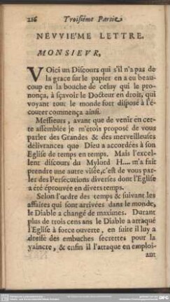 Neuvième Lettre