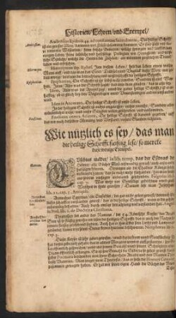 Wie nützlich es sey/ das mas die heiligen Schrifft fleißig lese/ ...