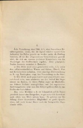 Skizze einer allgemeinen Diätetik für Magenkranke