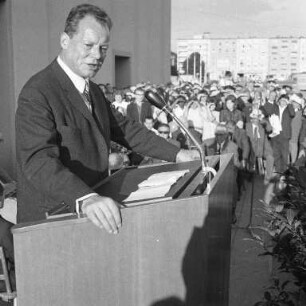 Wahlkundgebung. der SPD anläßlich der Bundestagswahl 1965.