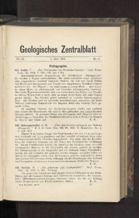 1. Juni 1916. No. 8.