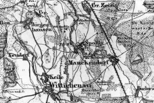 Wittichenau-Spohla. Topographische Karte vom Preußischen Staate, Bl. 250 Hoyerswerda, aufgen. 1846