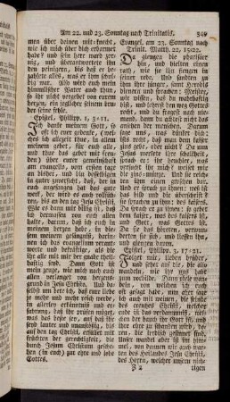 349-360, Evangelium am 23. Sonntag nach Trinit.; ...