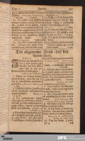 Der allgemeine Send-brif des Apostels Jacobi.