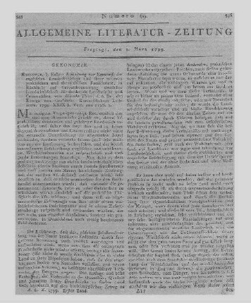 Thaer, A. D.: Einleitung zur Kenntniß der englischen Landwirthschaft. Und ihrer neueren practischen und theoretischen Fortschritte in Rücksicht auf Vervollkommnung deutscher Landwirthschaft für denkende Landwirthe und Cameralisten. Hannover: Hahn 1798