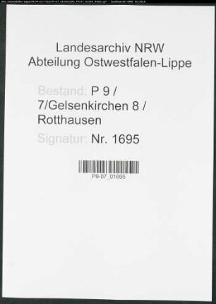 Sterberegister Standesamt Gelsenkirchen 8 Rotthausen