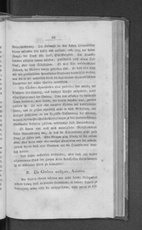 B. Die Cholera maligna, Asiatica.