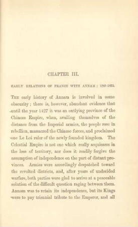 Chapter III. Early relations of France with Annam : 1787-1872