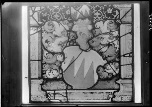 Rottweil Altes Rathaus - Glasmalerei Wappenscheibe des Grafen von Sulz um 1540