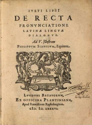 De recta pronunciatione latinae linguae dialogus