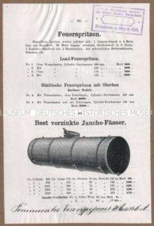 Feuerspritzen und Jauchefässer