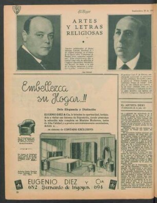 Artes y letras religiosas