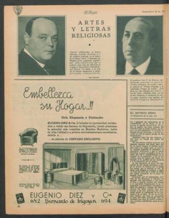 Artes y letras religiosas