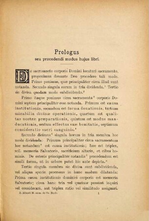 Beati Alberti Magni Episcopi Ratisbonensis De sacrosancto corporis Domini sacramento sermones