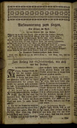 Aufmunterung zum singen.