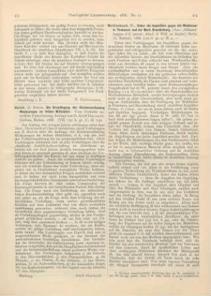 374-375 [Rezension] Wattenbach, W., Ueber die Inquisition gegen die Waldenser in Pommern und der Mark Brandenburg