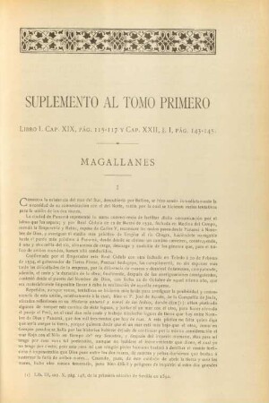Suplemento al tomo primero