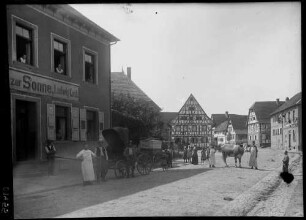 Stupferich Ortsbild mit dem Gasthaus Zur Sonne