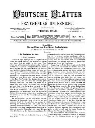 Die Anfänge des kindlichen Seelenlebens : (Fortsetzung)