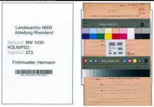 Entnazifizierung Hermann Frohmueller , geb. 00.00.0000 (Steiger)