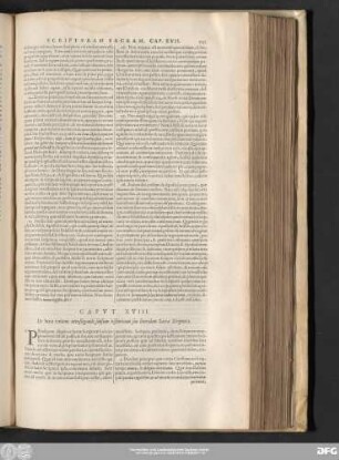Caput XVIII. De vera ratione investigandi sensum historicum seu literalem Sacrae Scripturae.