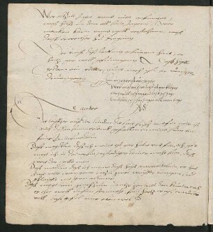 Spruch "Der Jäger", mit Monogramm