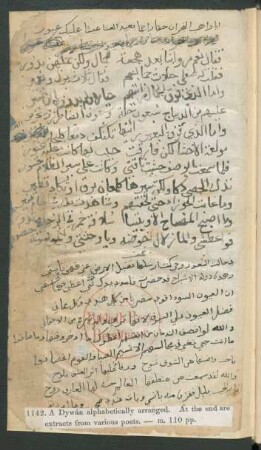 Arabische Gedichtsammlung