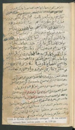 Arabische Gedichtsammlung