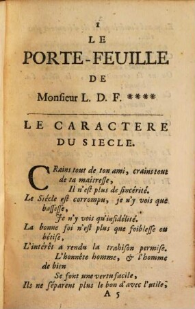 Le Porte-feuille de Monsieur L. D. F***