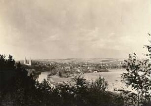 Rochlitz. Südansicht von der Promenadenbastei